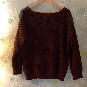 Maroon Knit Sweater